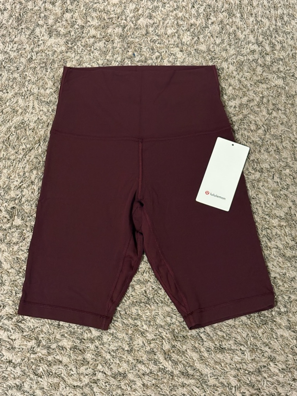 lululemon athletica Align Super High Rise Short (10”) burgundy/merlot/wine *NWT